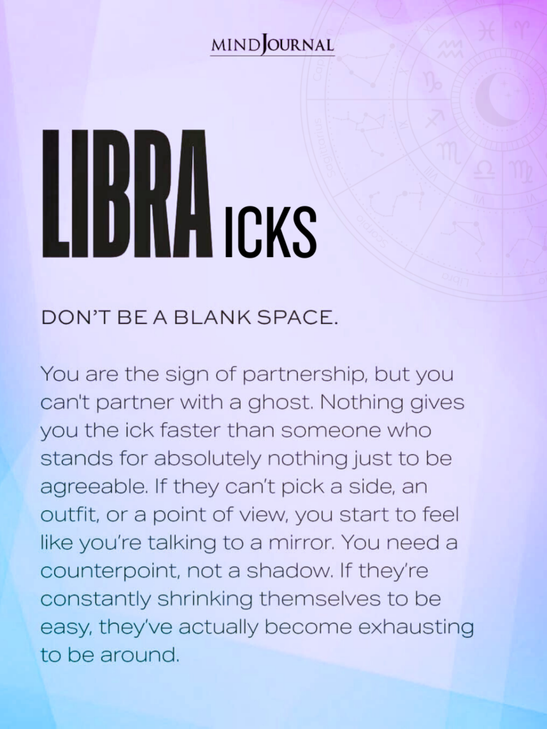 zodiac dislikes: What gives a Libra ick