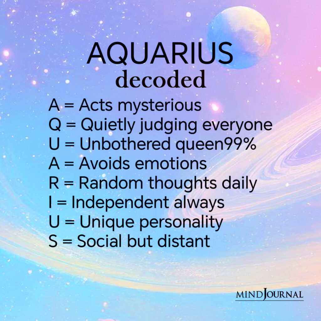 Zodiac Decoded: Aquarius breakdown