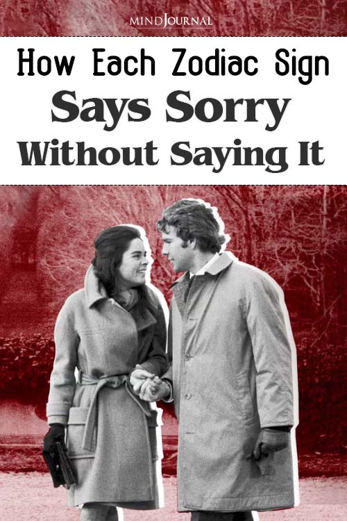 how do aries apologise silently