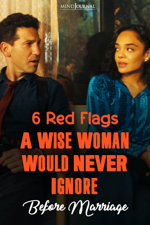 never marry a man who has