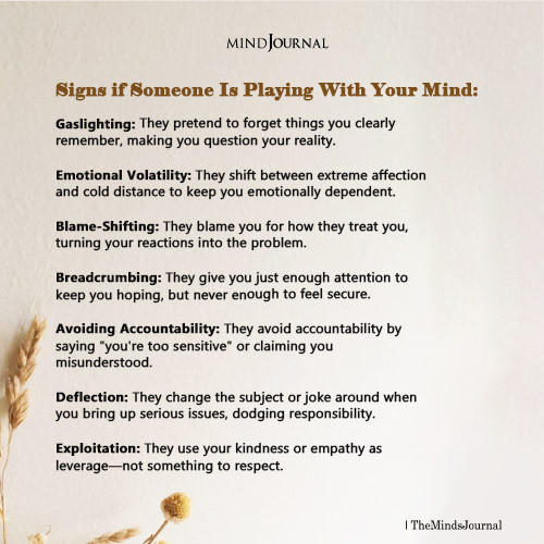 Signs Someone Is Playing With Your Mind: Emotional Manipulation In Relationships