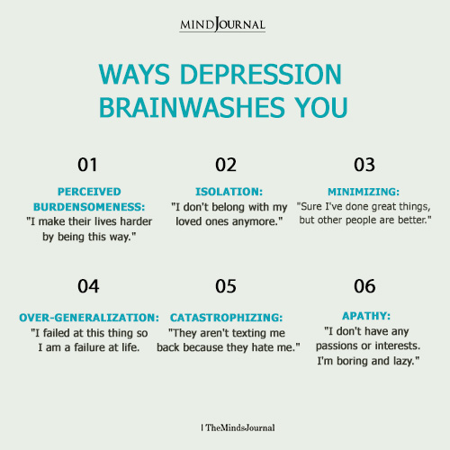 Ways Depression Brainwashes You: Cognitive Distortions That Twist Your Reality