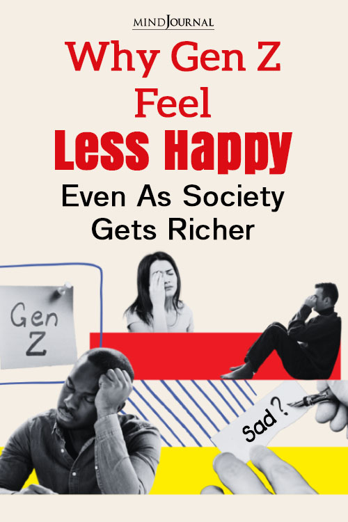 feel less happy