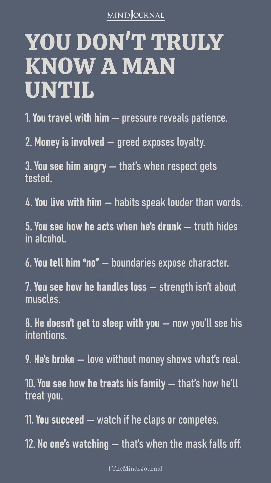 Knowing a Man’s True Character: Moments That Reveal Who He Really Is