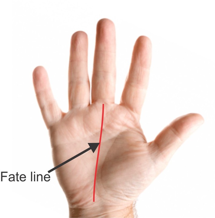 Palm reading for success is incomplete without the fate line.