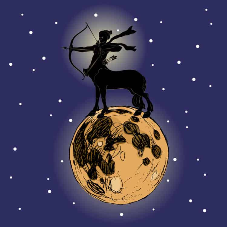 Last Quarter Moon in Sagittarius