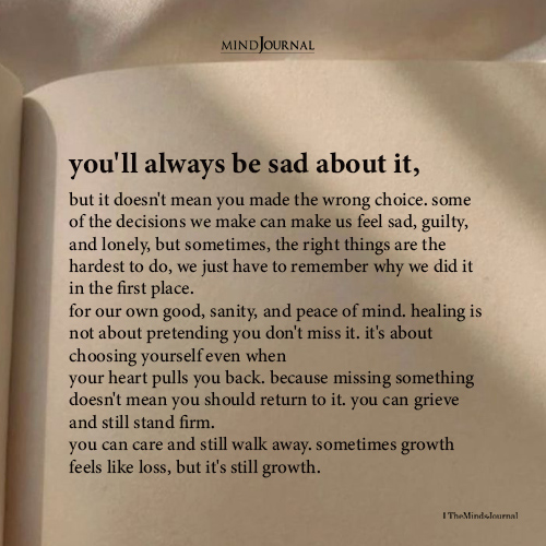 When Hard Choices Hurt: Healing After You Choose Yourself