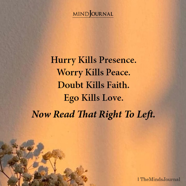 Hurry Kills Presence: How Ego, Worry, and Doubt Quietly Sabotage Love