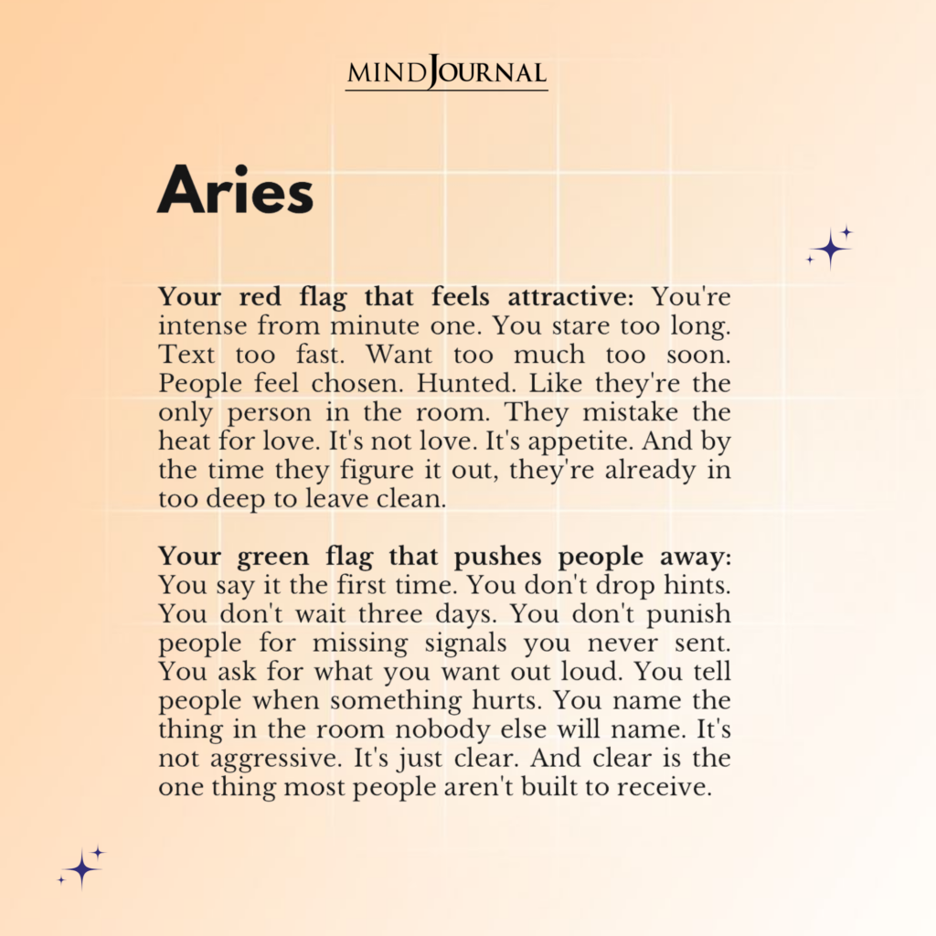 Aries: Red flags of zodiac signs