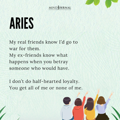 Aries: Zodiac signs and friendship