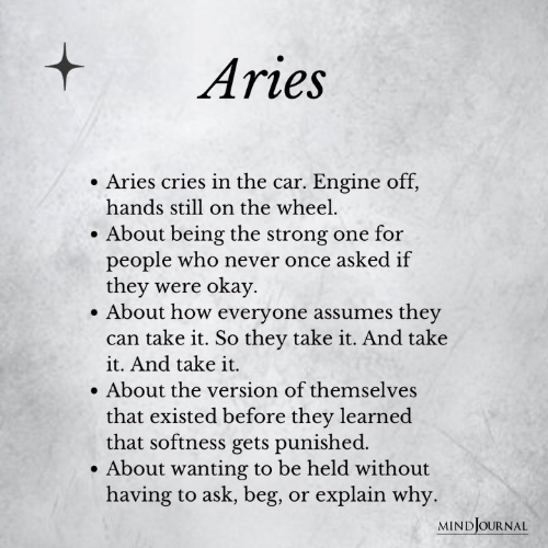 Aries: Zodiac signs and emotions