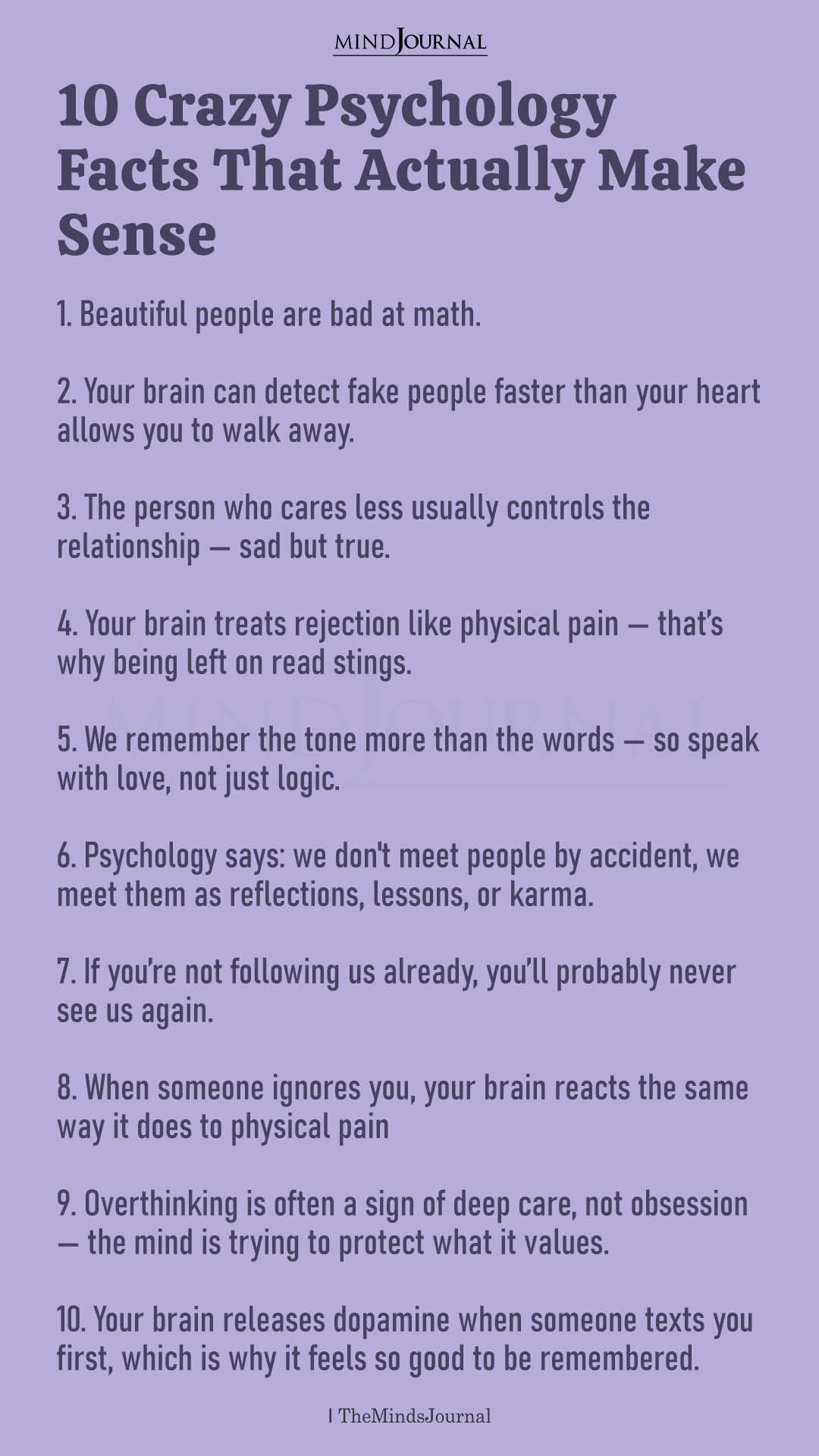 Crazy Psychology Facts That Actually Make Sense: Why Your Brain Loves These Truths