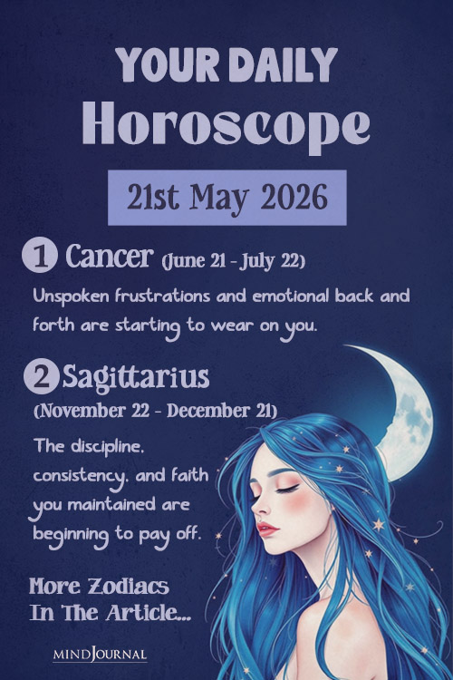 Daily Horoscope 21 May, 2026 Prediction For Each Zodiac Sign pinx