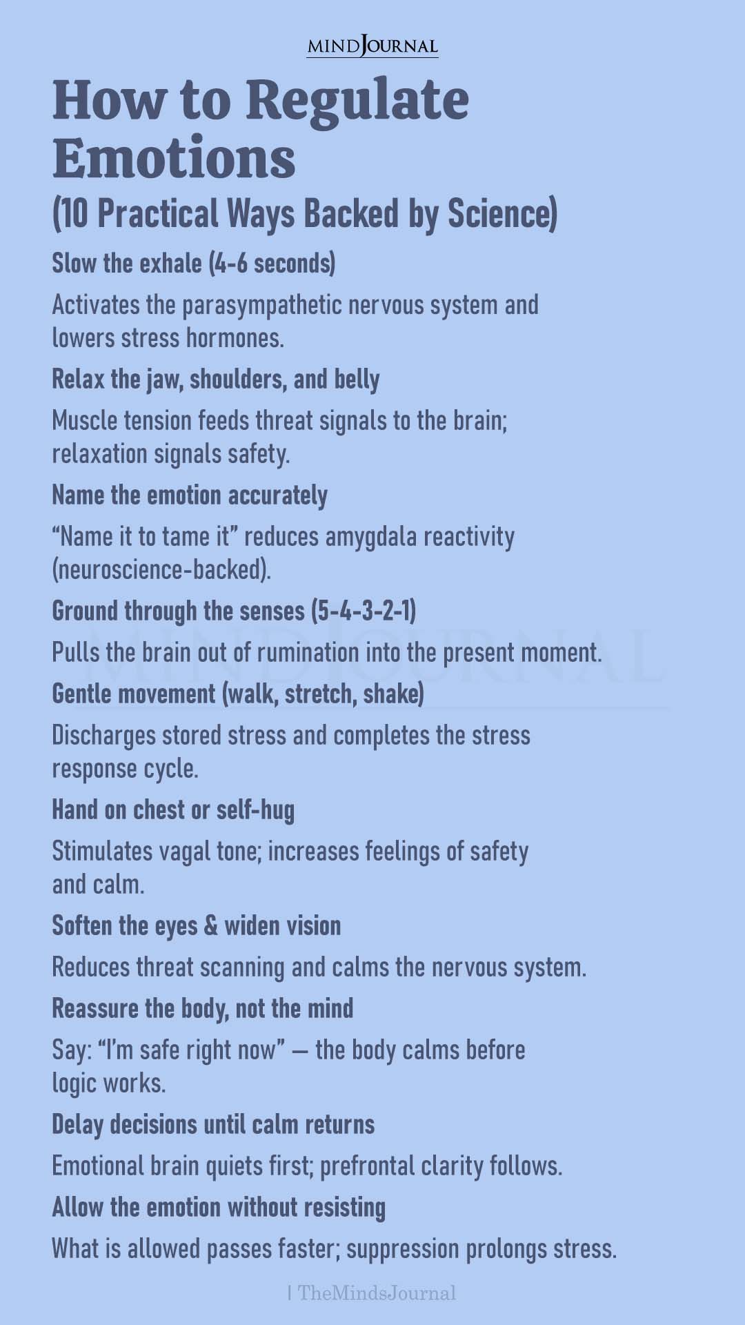 How to Regulate Emotions: 10 Science-Backed Ways to Calm Your Nervous System