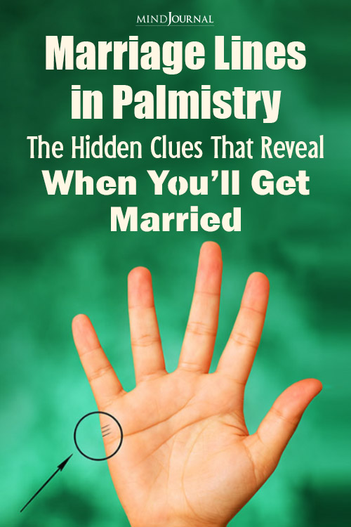 Wedding lines in palmistry